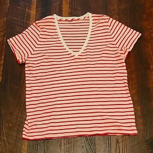 Madewell v neck short sleeve tee